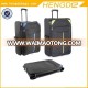 latest nylon black foldable travel trolley luggage bag