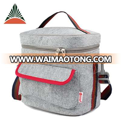 Felt Aluminium Foil Lining Insulated Thermal Lined Cooler Lunch Bag