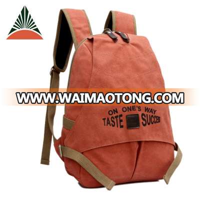 Unisex Ladies Fashion Zipper Travel Leisure Canvas Backpack