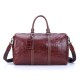 2017 Brown Color Croc Print Real Leather Travel Duffel Bags