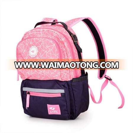 Classic wholesale cute kawaii pink polyester mini children kids school bag for girls